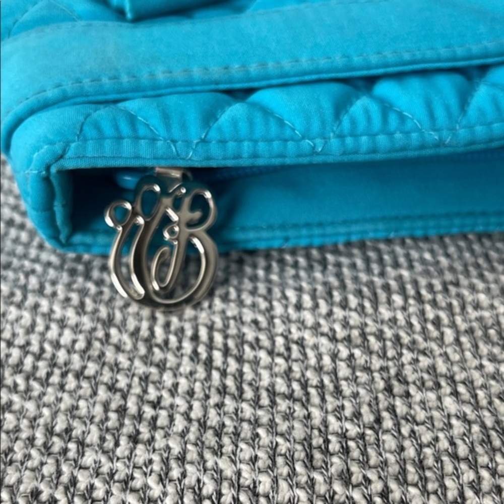 Vera Bradley Turquoise Quilted Shoulder Bag - Picture 8 of 16